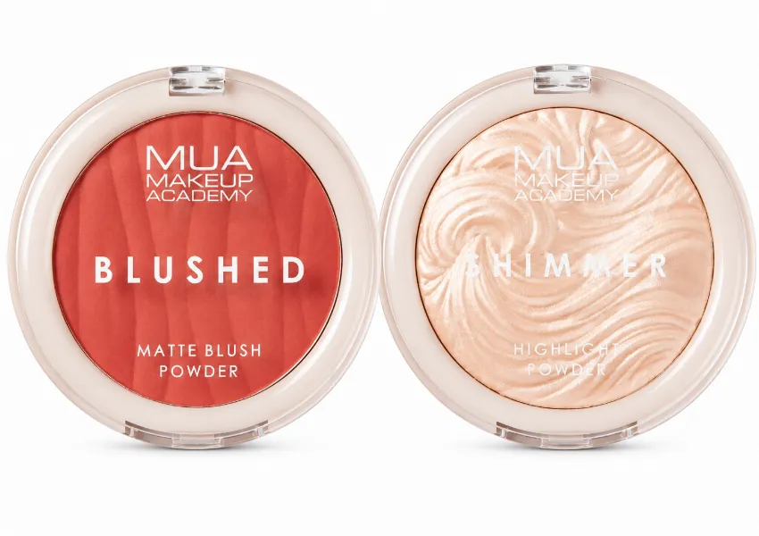 Pinky shimmer Blush and Glow
