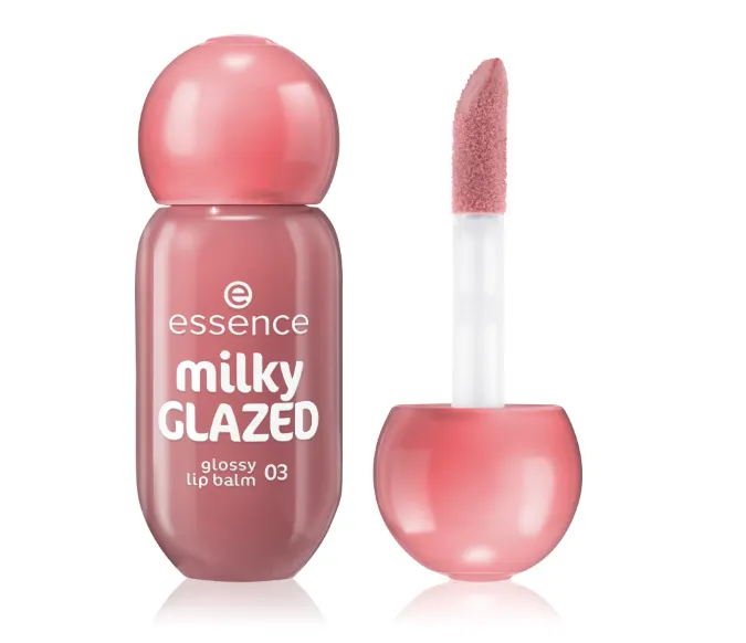 essence milky GLAZED Glossy lip balm