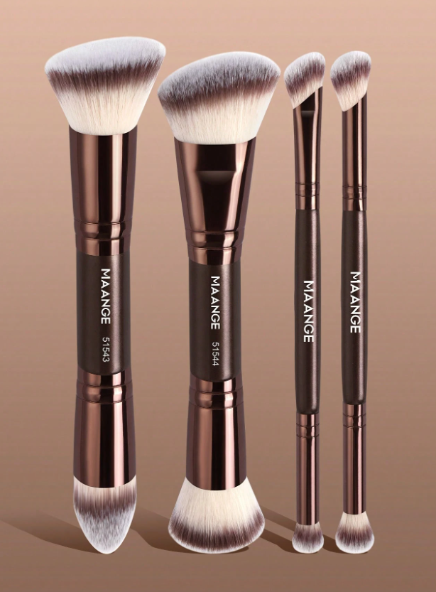 Maange 4 pcs de pinceaux pro à double extrémité
