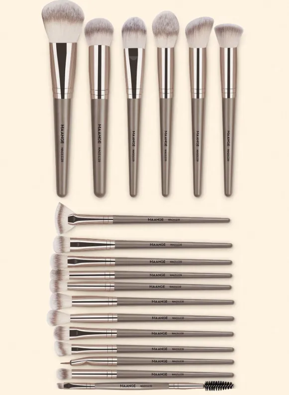 Collection de Pinceaux 18 PCS (Champagne)