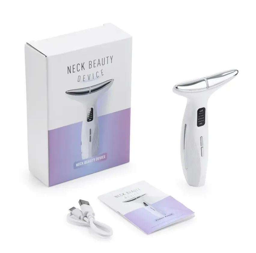 Appareil de massage et luminothérapie du visage à microcourant rechargeable en USB - Beautyronics